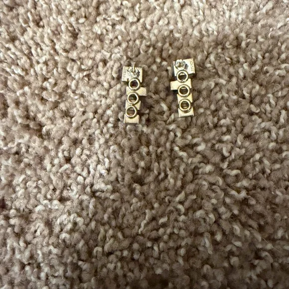 Colorblock Rectangular Tile Drop Earrings - Multicolor - Picture 2 of 2